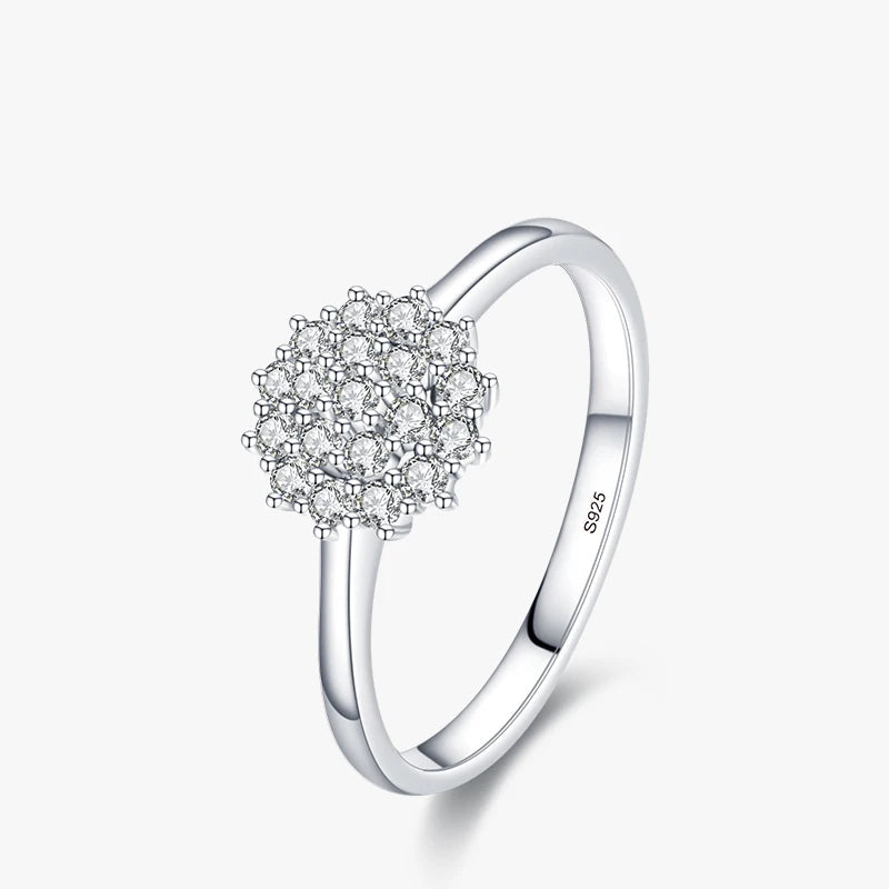 Classic CZ wedding band ring in 925 sterling silver