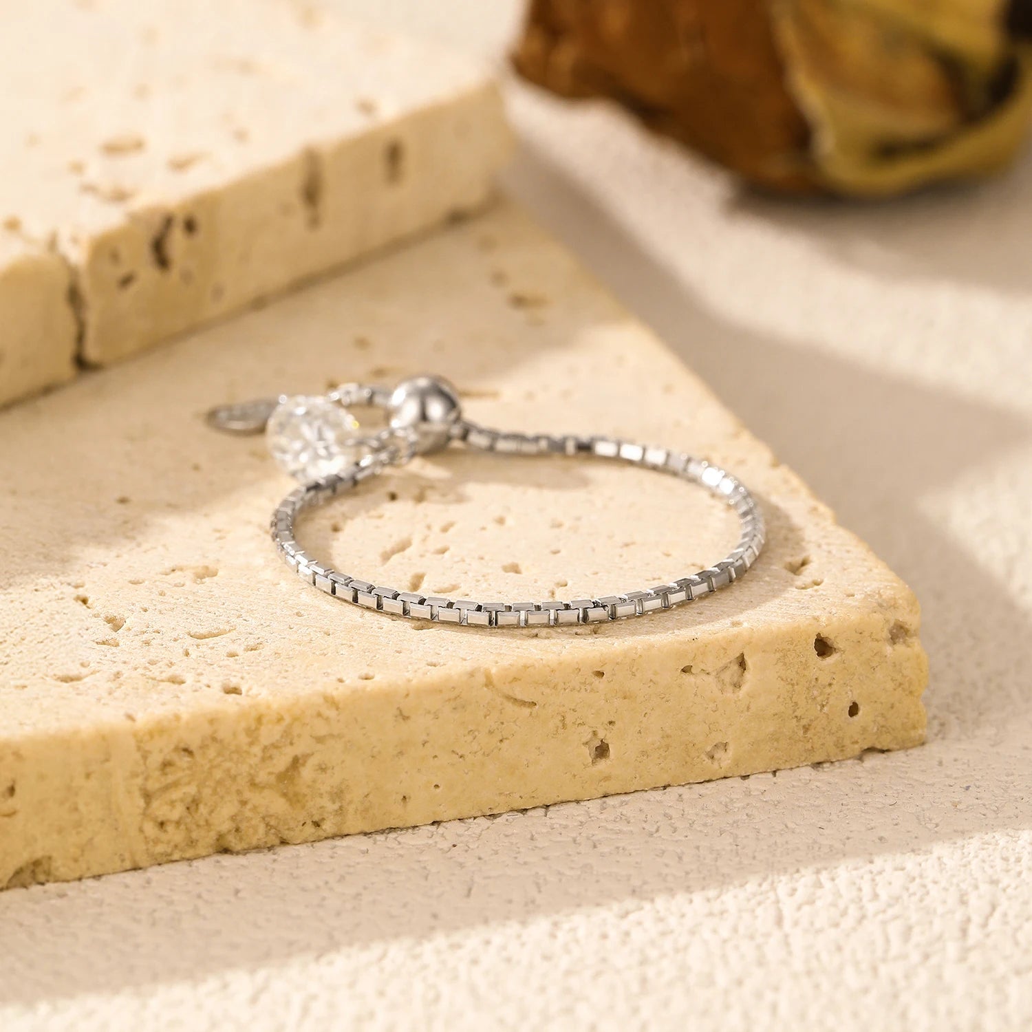 Adjustable sterling rings with radiant moissanite stone