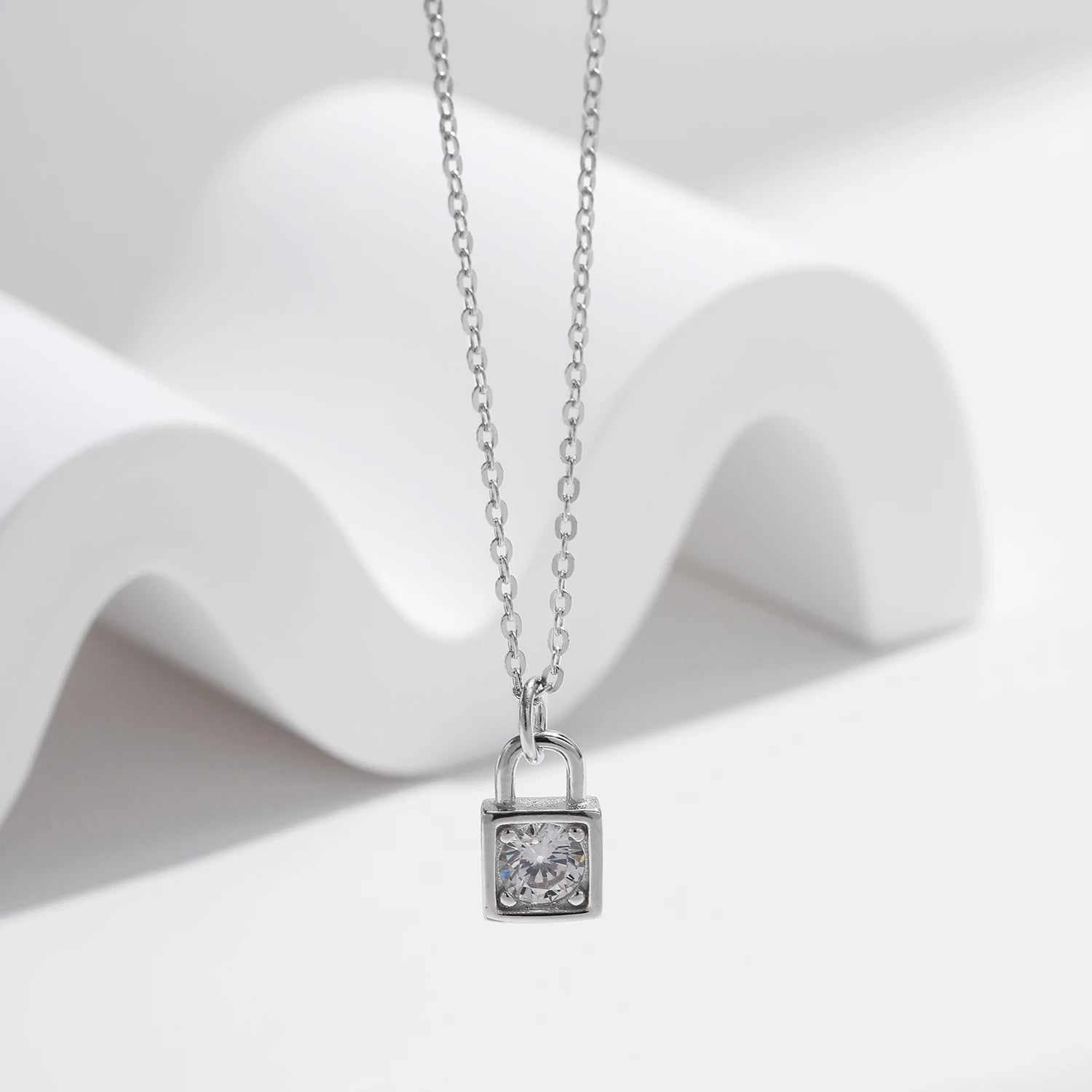 Close up of necklace charm crafted in 925 sterling silver for luxury jewelry