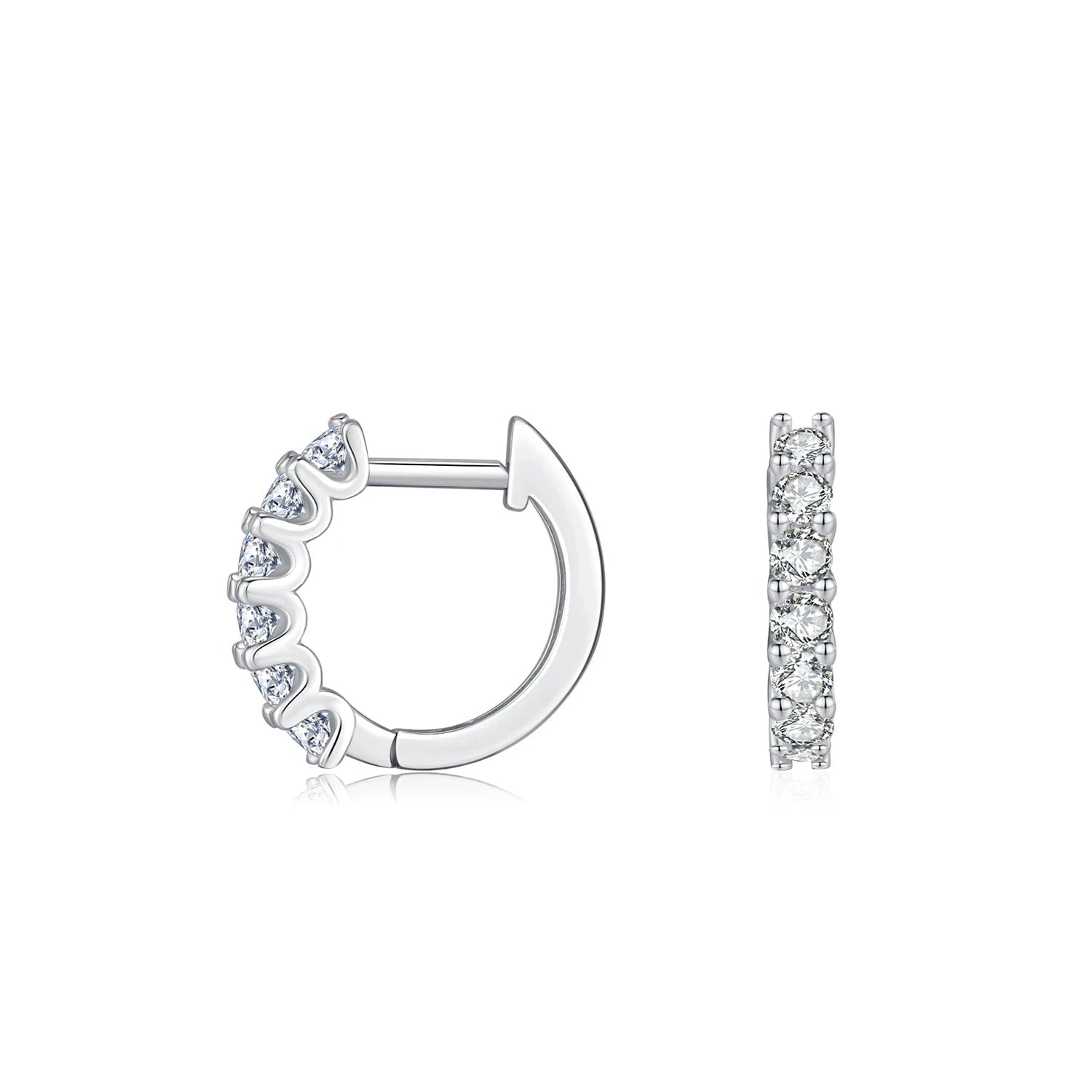 925 sterling silver earrings presented as sterling silver hoop earrings