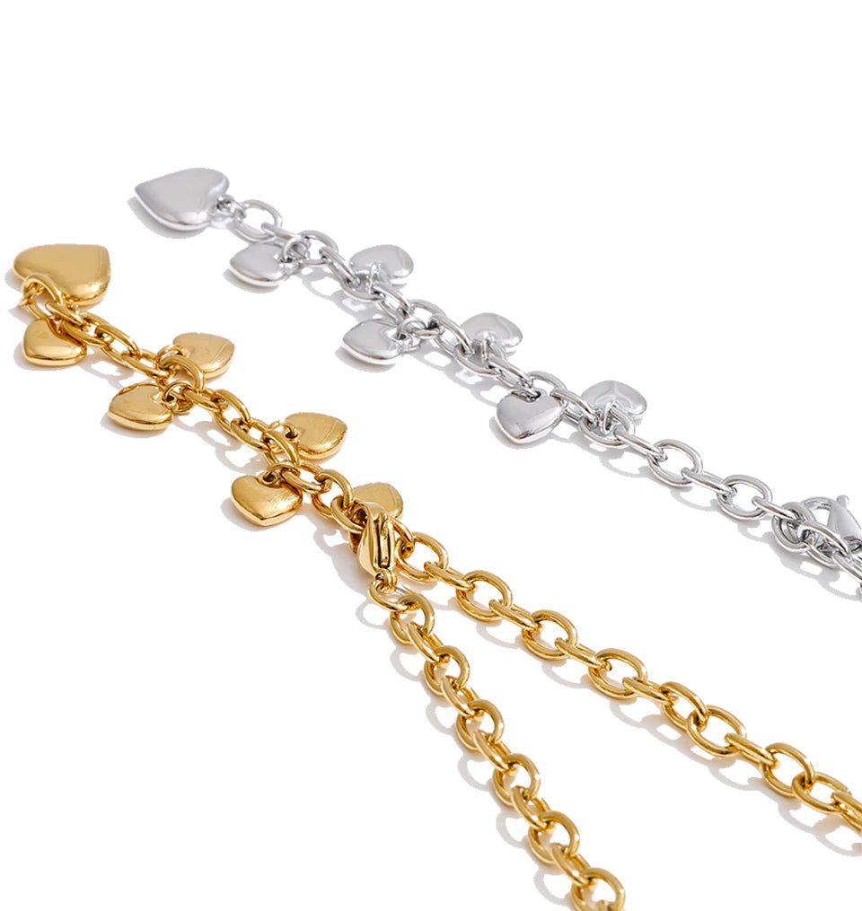 Modern heart necklace design for daily wear fashion jewelry