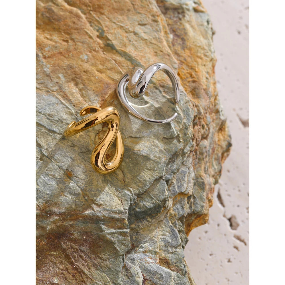 Close view of ring with size adjustment for finger and ring styling