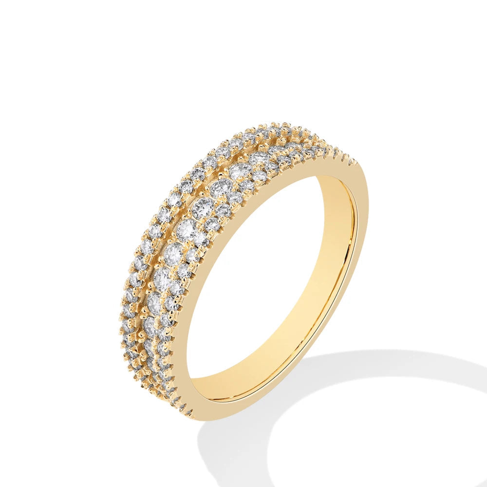 Rings and diamonds look with polished ring dimension details
