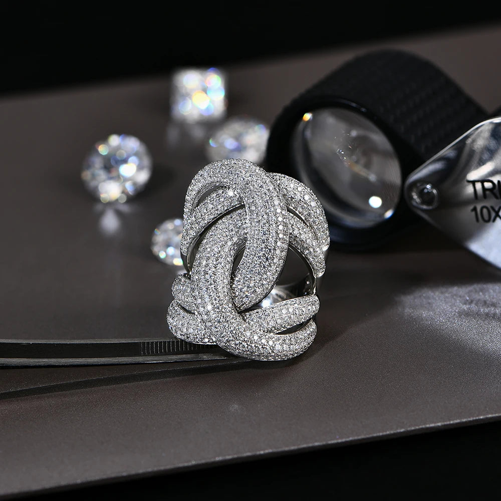 D-Color moissanite ring sterling silver diamond test clarity