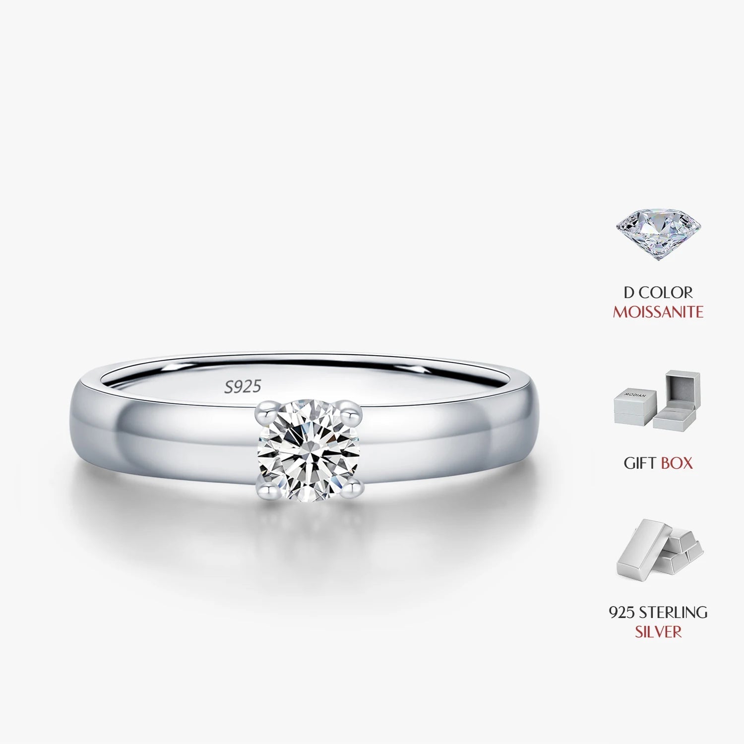 Sterling silver rings showcasing moissanite jewelry rings sparkle