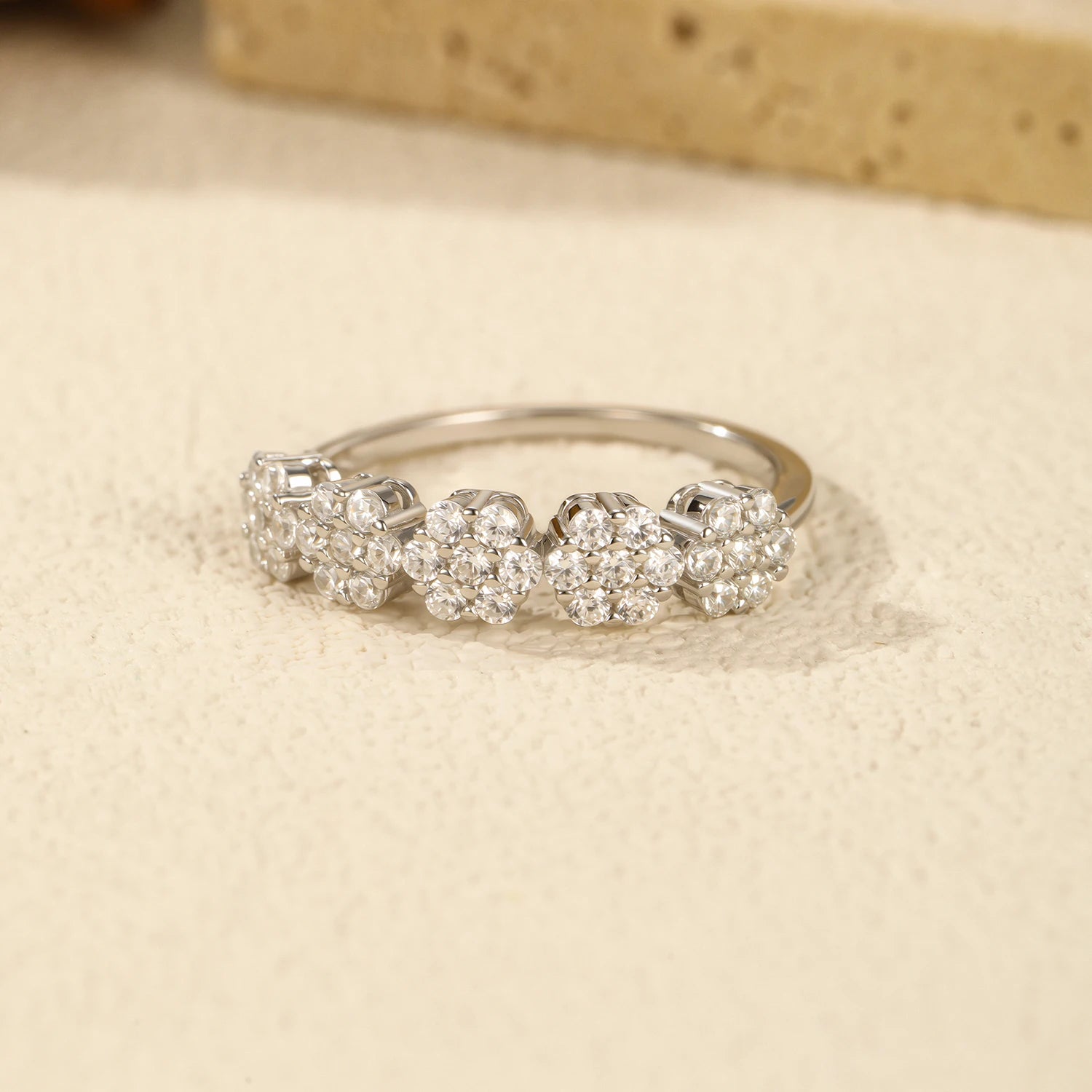 Elegant sterling silver ring styled as a silver ring for daily wear