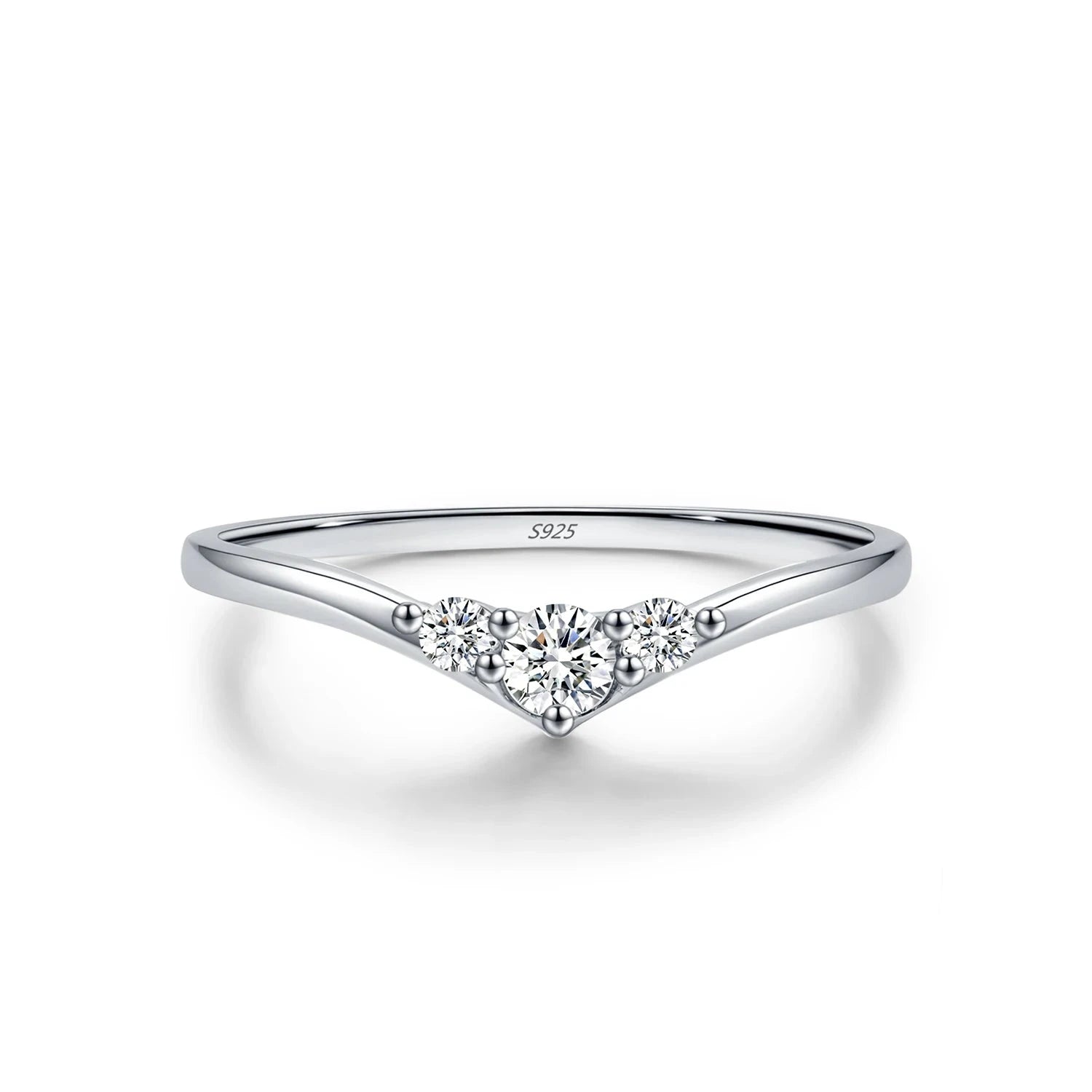 Moissanite ring eternity band in 925 sterling silver with silver color shine