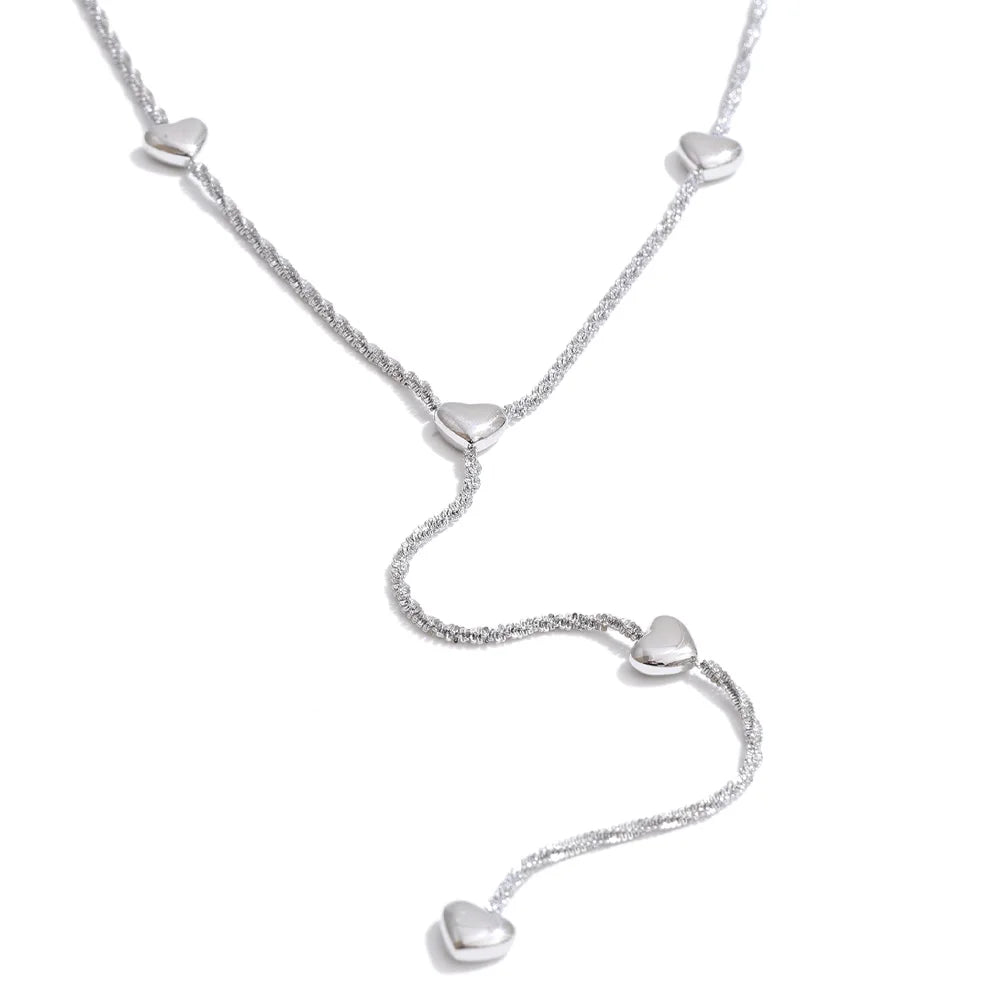 Refined heart pendant on necklace for women fashion look
