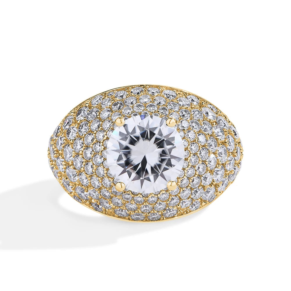 Moissanite diamonds ring silver jewelry for special occasions