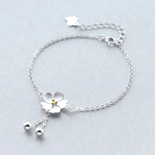 Sterling Silver Daisy Chain Bracelet