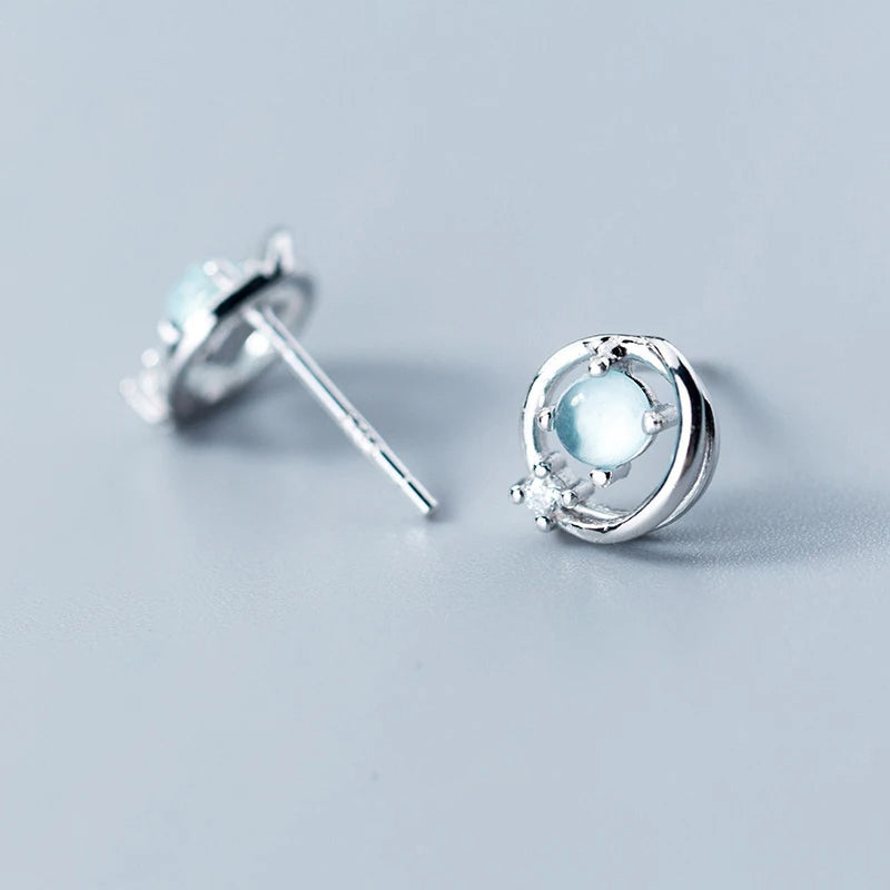 Sterling silver earrings featuring earrings opal for subtle color