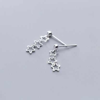 Openwork Star Stud Earrings