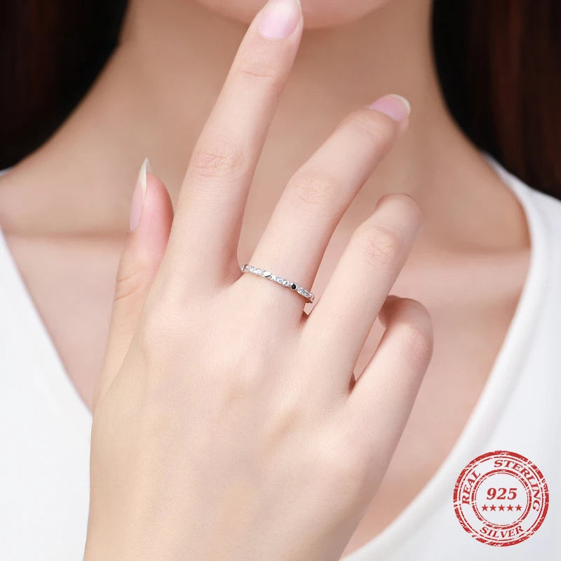 925 Sterling Silver Heart Stackable Ring