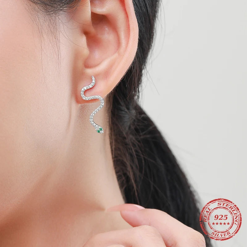 Silver earrings sterling profile shown in classic silver color