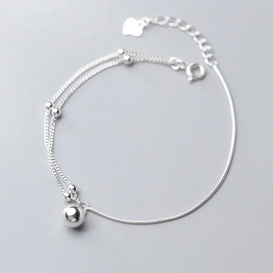 Sterling Silver Little Ball Chain Bracelet/Anklet