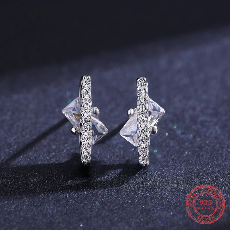 Sterling silver earrings feel on lightweight cz stud earrings