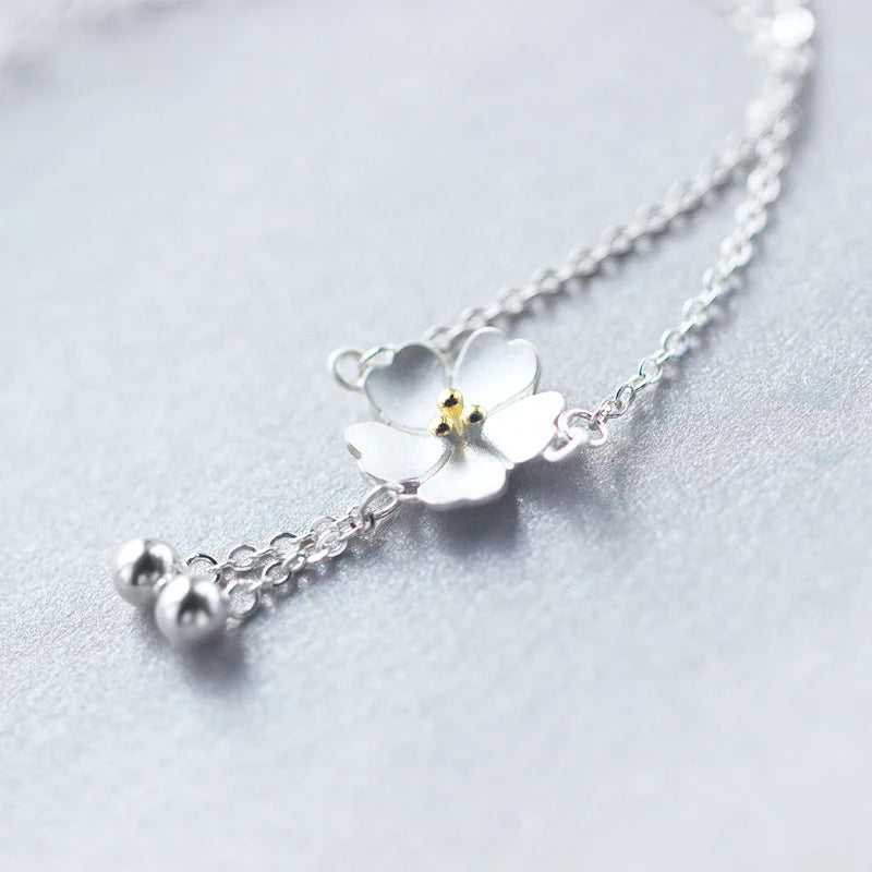 Sterling Silver Daisy Chain Bracelet