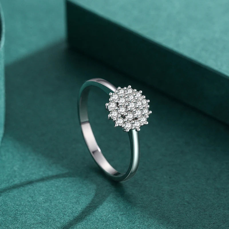 Elegant wedding band ring with cubic zirconia row sterling silver