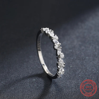 925 Sterling Silver Stackable Zirconia Ring