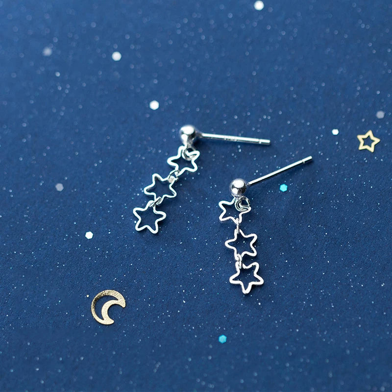 Openwork Star Stud Earrings