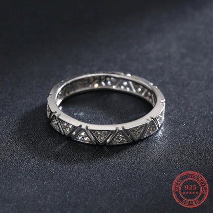 Triangle Eternity Wedding Ring