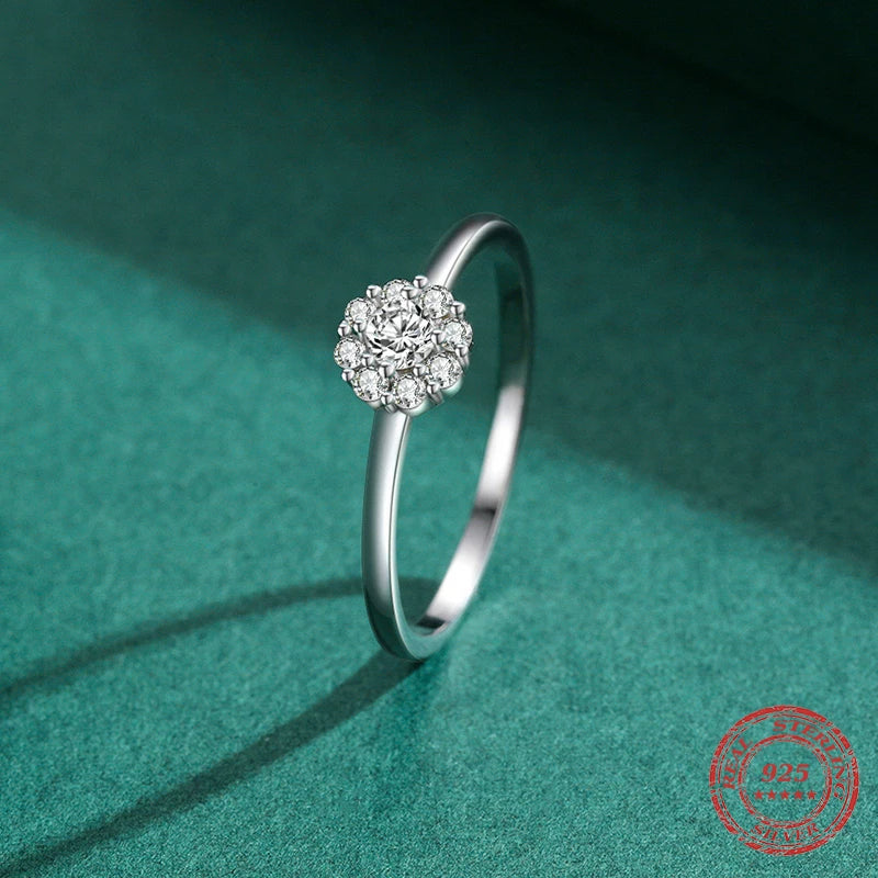 Eternal Spark Sterling Silver CZ Wedding Ring