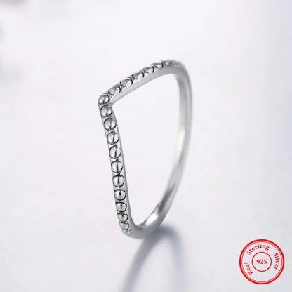 925 Sterling Silver Stackable Geometric Ring