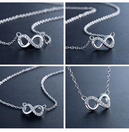 Sterling Silver Infinity Love Jewelry Set