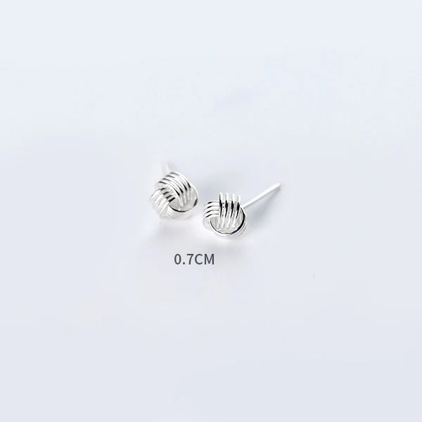 Classic ear rings presented as sterling silver earrings studs