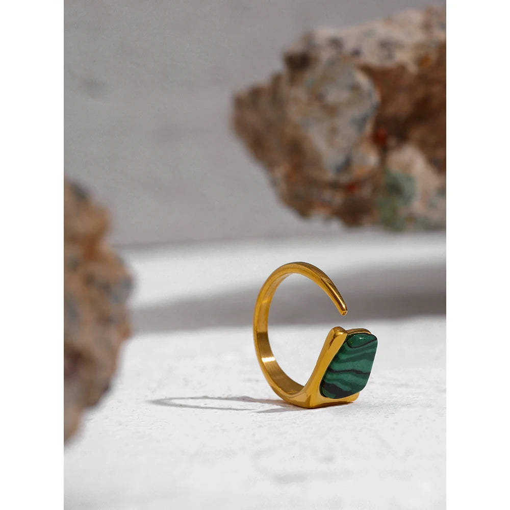 Vintage Natural Stone Opening Ring