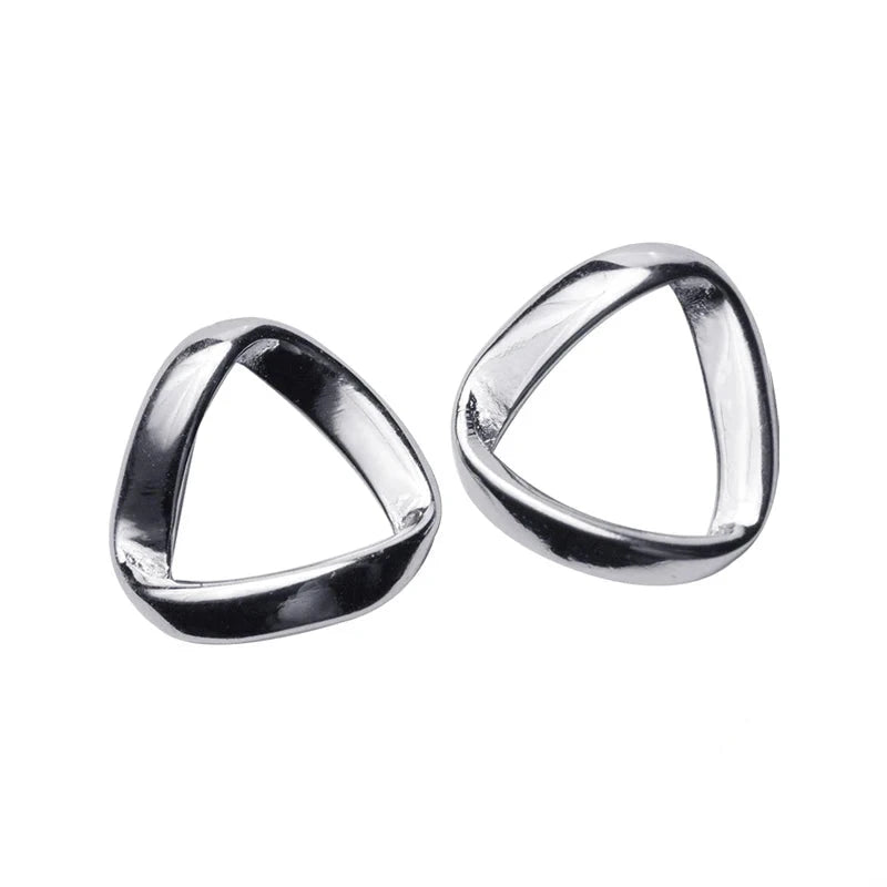 Sterling silver stud earrings for ladies in silver color