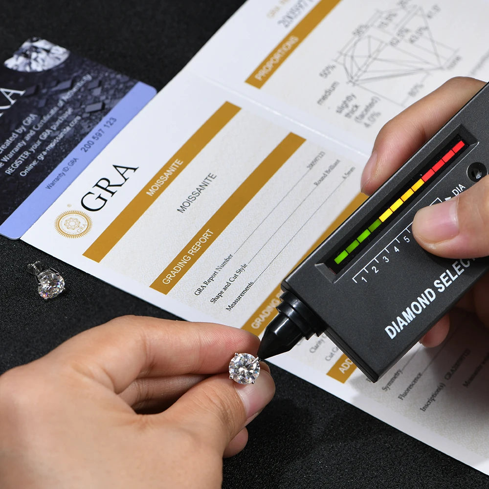 Minimal flatlay of ear rings and moissanite jewelry accessories