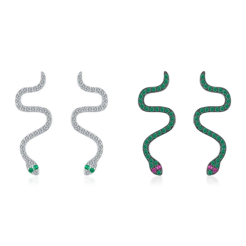 Sterling silver earrings in silver color with 925 sterling silver shine