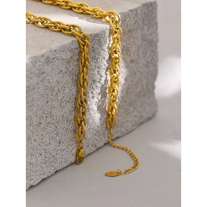 18K Gold-Plated Stainless Steel Chain Set