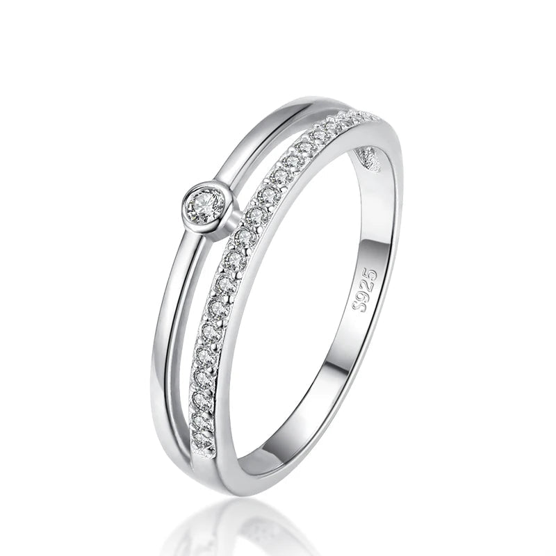 CZ rings wedding band with a polished wedding ring for wedding look