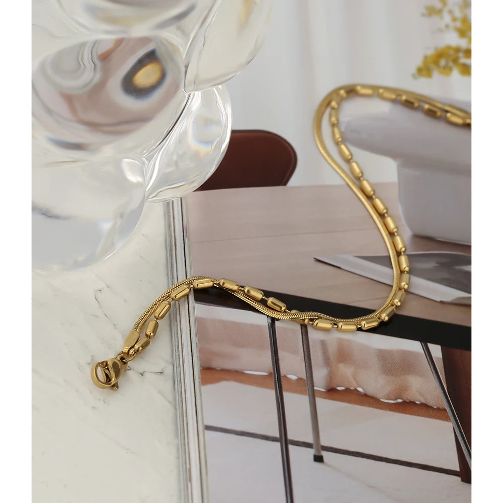 A golden bracelet with soft goldish jewelry glow in bracelets bracelet styling