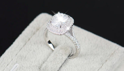 925 Sterling Silver Bridal Ring – Cake Design Wedding Jewelry