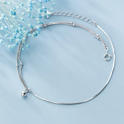 Sterling Silver Little Ball Chain Bracelet/Anklet