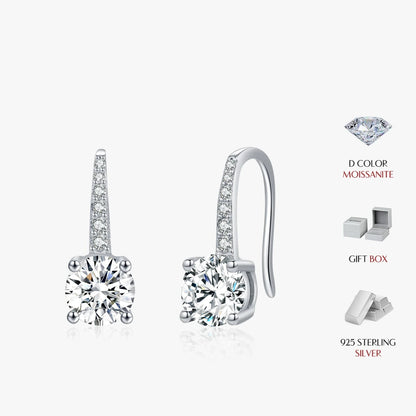 Luxury Moissanite Drop Earrings