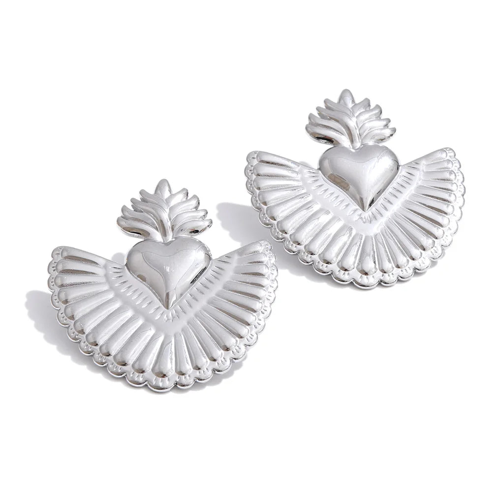 Chic stud earrings gold plated for versatile wear