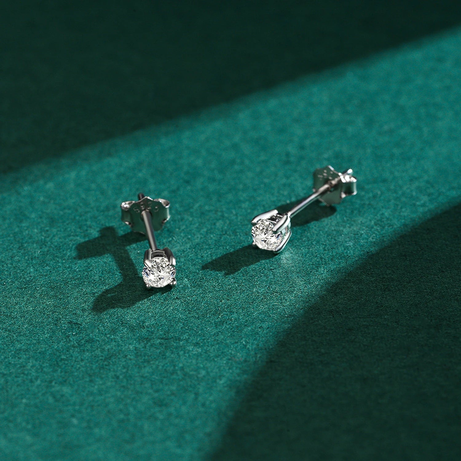 Gemstone jewelry stud earrings for women in sterling silver