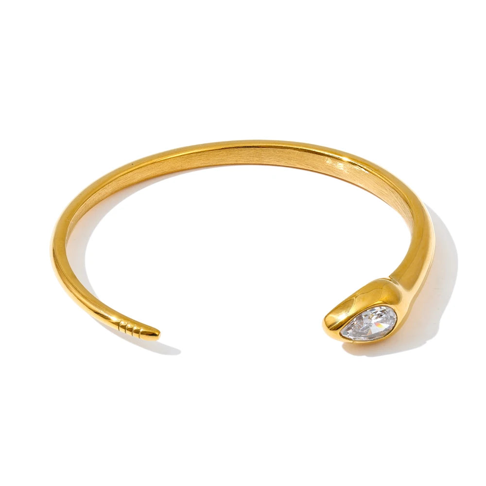 Fashion bangle bracelet bangle with golden shimmer