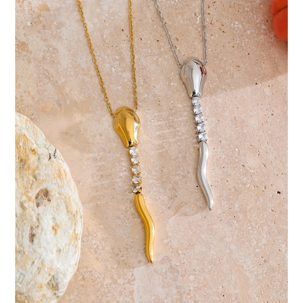 Fashion jewelry necklace with stainless steel for jewelry finish