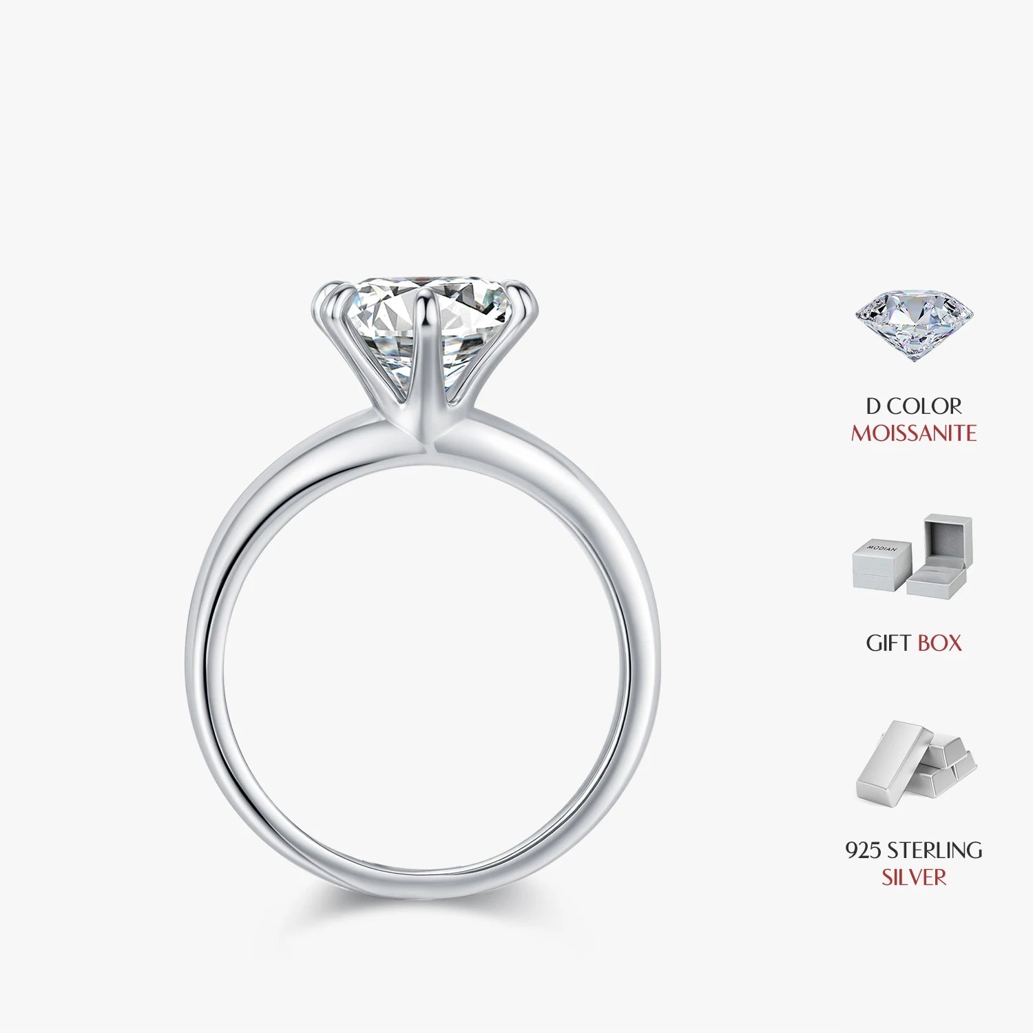 Sterling silver ring showing ring size from ring for comfort