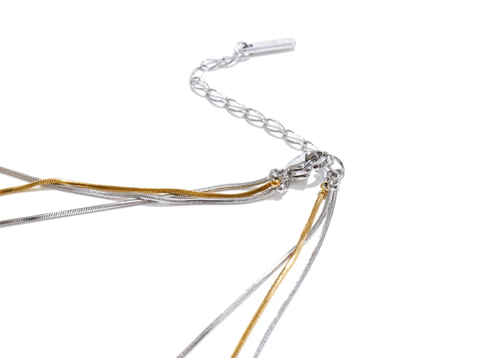 Pearl in necklace design with polished gold plated finish