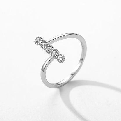 Delicate Grace Sterling Silver Engagement Ring