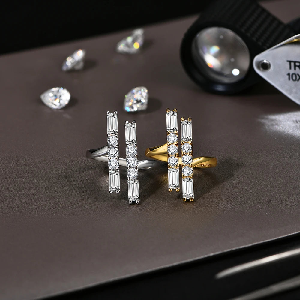 Ring with size options moissanite jewelry rings design