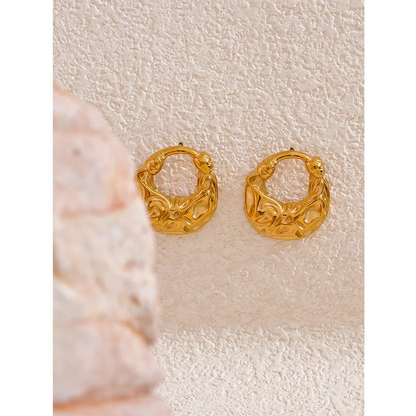 Bag Shape Statement Stud Earrings