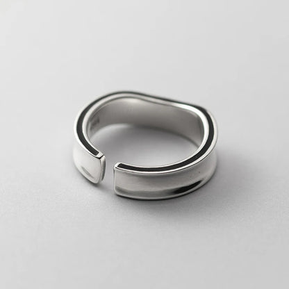 Adjustable Irregular Smooth Ring