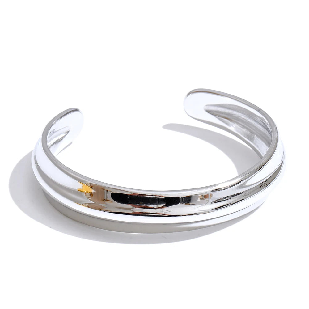 luxury gold plated bangle bracelet for women with subtle texture and durable metal